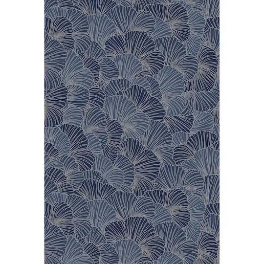 Katie Hunt Royal Blue Petals Wall Mural